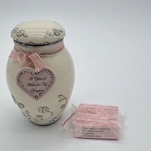 Ardleigh Elliott Musical Ginger Jar A Year Of Wishes For My Daughter Porcelain